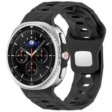 BStrap Silicone Grid remen za Samsung Galaxy Watch 8, black