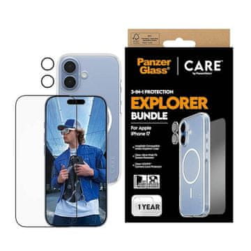 PanzerGlass Care set 3 u 1 za iPhone 17 (CR46095)