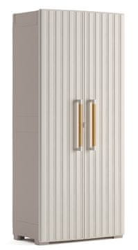 KETER ORMARIĆ GROOVE ZA VANJSKU I UNUTARNJU UPOTREBU, VISINA 180 CM, BEŽ/SMEĐA