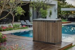KETER Keter Deco Horizontal Store It Out vrtni ormarić 1150 L, orah