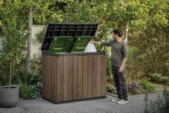 KETER Keter Deco Horizontal Store It Out vrtni ormarić 1150 L, orah