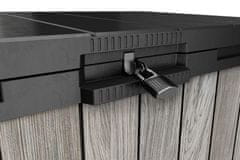 KETER Keter Deco Horizontal vrtni ormarić 1150 L, Storm Grey