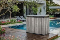 KETER Keter Deco Horizontal vrtni ormarić 1150 L, Storm Grey