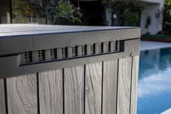 KETER Keter Deco Horizontal vrtni ormarić 1150 L, Storm Grey