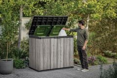 KETER Keter Deco Horizontal vrtni ormarić 1150 L, Storm Grey