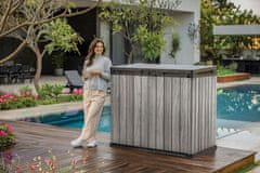 KETER Keter Deco Horizontal vrtni ormarić 1150 L, Storm Grey
