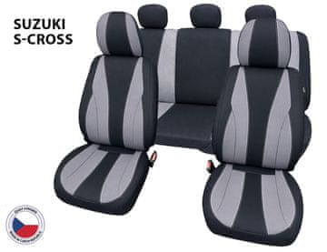 Cappa Navlake za auto Perfetto TM Suzuki S-Cross crna/siva