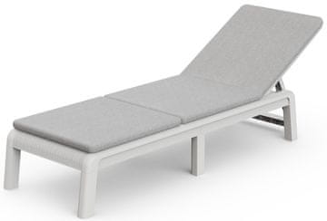 KETER ležaljka Atlas Mallorca s jastukom, bijela (260549)