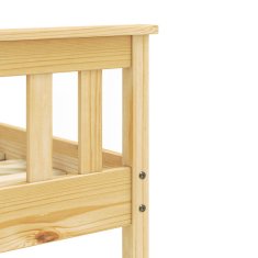 eoshop Dvokrevetni krevet TORINO 180x200 cm, masivni bor, lakirani, s letvičastim okvirom