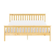 eoshop Dvokrevetni krevet TORINO 180x200 cm, masivni bor, lakirani, s letvičastim okvirom