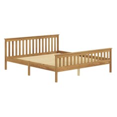 eoshop Dvokrevetni krevet Torino 180x200 cm, masivni bor, voskirani