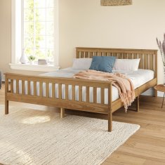 eoshop Dvokrevetni krevet Torino 180x200 cm, masivni bor, voskirani