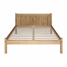 eoshop Dvokrevetni krevet CORONA RIO 140x200 cm, masiv bor, voskirani završetak + podnica