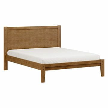 eoshop Bračni krevet PRATA 160x200 cm, hrast, masiv bor/MDF