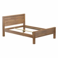 eoshop Dvokrevetni krevet EL DORADO 140x200 cm, masivni bor, antik hrast lakirani