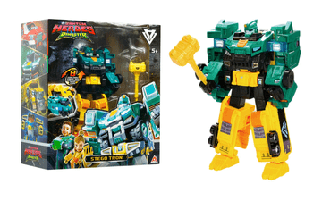 Alpha Group Quantum Heroes Dinoster Stego Tron robot mali, 2u1