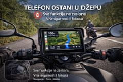 Farrot Moto navigacija 7” CarPlay Android Auto | Bluetooth WiFi GPS | IPX8 vodootporna | zaslon za motocikl