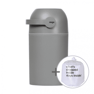 Magic Magic koš za pelene 40 l s brtvom protiv mirisa i dječjom bravom, grafitni