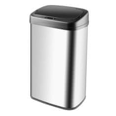 Banquet BRILANZ SENZO senzorska kanta za otpad 50 L, kvadratna, inox/crna