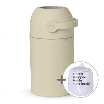 Magic Magic patentirana kanta za pelene 40 l, bež, s dječjom bravom i vrećicama 15 kom