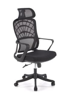 Halmar Uredska stolica VESUVIO crna s TILT mehanizmom i podesivim naslonom za glavu