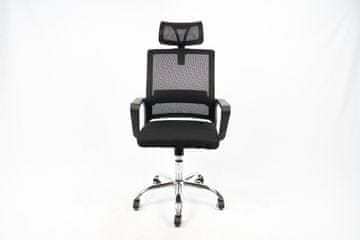 CASARREDO STEFFI uredska stolica s mrežastim naslonom i naslonom za glavu, crna 120 kg