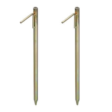 Northix Pocinčani klinovi za šator 54 cm set od 2 za tvrdo tlo