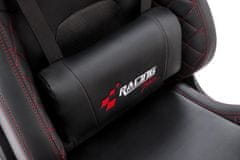 Halmar Crna uredska stolica CHAVEZ od eko kože s MULTIBLOCK mehanizmom i podesivim naslonima