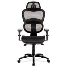 Autronic Ergonomska uredska stolica KA-A188 BK, crna mreža, sinkroni mehanizam, 120 kg