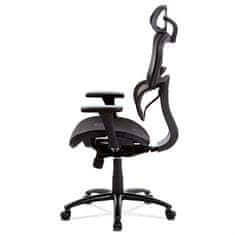 Autronic Ergonomska uredska stolica KA-A188 BK, crna mreža, sinkroni mehanizam, 120 kg