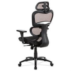 Autronic Ergonomska uredska stolica KA-A188 BK, crna mreža, sinkroni mehanizam, 120 kg