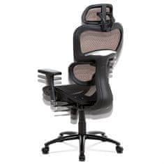Autronic Ergonomska uredska stolica KA-A188 BK, crna mreža, sinkroni mehanizam, 120 kg