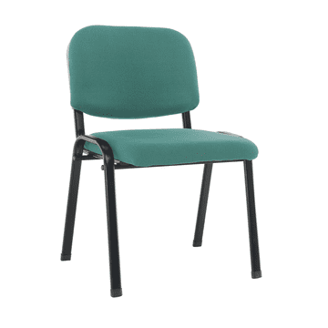 eoshop Uredska konferencijska stolica ISO ECO, zelena, metalna konstrukcija, bez naslona za ruke