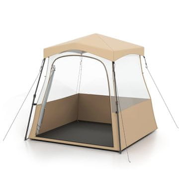 Northix Prozirni sklopivi kamp šator 160x160x176 cm za sve sezone