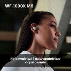 Sony WF-1000XM6 ANC bežične slušalice (TWS) srebrne boje