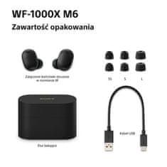 Sony WF-1000XM6 ANC bežične slušalice (TWS) crne boje
