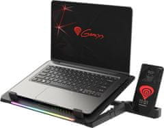 Genesis Oxid 450 RGB hladnjača za 15,6-inčni laptop crna