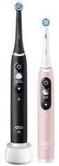 Oral-B IO M6 DUO set magnetskih četkica za zube crne / ružičaste boje pijeska