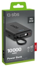 SBS OUTLET - Powerbank Power Delivery 10000 mAh crni