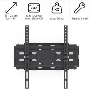 Hama nosač za LCD/LED TV VESA 600x400, FullMotion škaraste ruke (84")