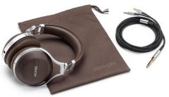 Denon AH-D5200 žičane slušalice srebrno-smeđe boje