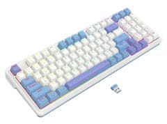 Redragon K664WBP-RGB-PRO Gloria Pro tipkovnica bijela-ljubičasta-plava