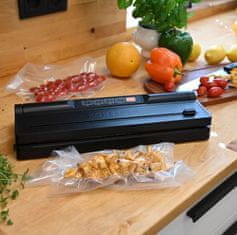 Black Matt kompaktni vakuumski aparat za zatvaranje, crni