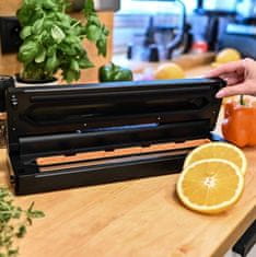 Black Matt kompaktni vakuumski aparat za zatvaranje, crni