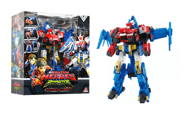 Alpha Group Quantum Heroes Dinoster Raptor Bolt Wing robot, 2u1