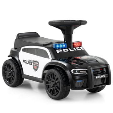 Northix Policijski automobil za djecu LED svjetla zvuk PP metal