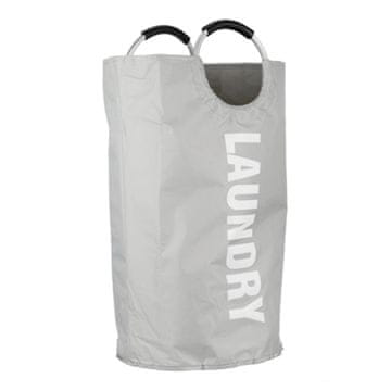 Autronic Sivi platneni koš za rublje od poliestera DD3130, 2 kom