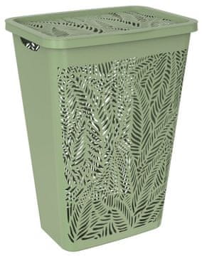 eoshop Košara za prljavo rublje JUNGLE 55 L - zelena