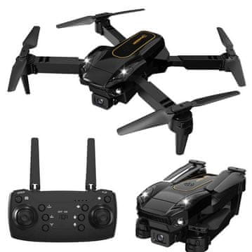 Lean-toys Punjivi LED sklopivi dron s HD kamerom 2,4 GHz SY16 FLOW HOVER