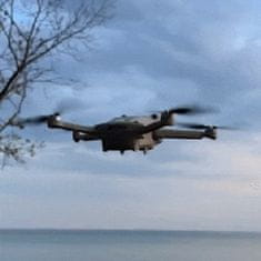 Lean-toys Punjivi LED sklopivi dron s HD kamerom 2,4 GHz SY16 FLOW HOVER